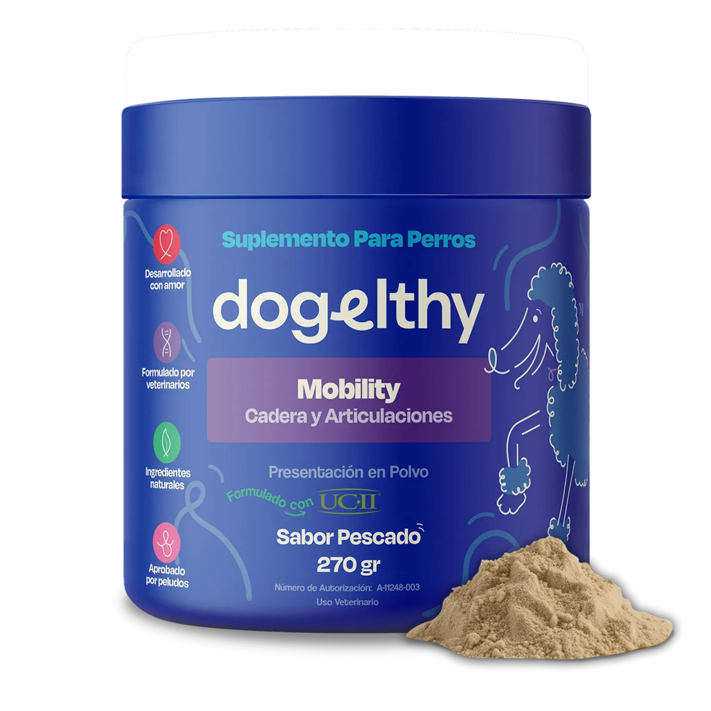 Suplemento para Articulaciones de Perros - Mobility 270g.