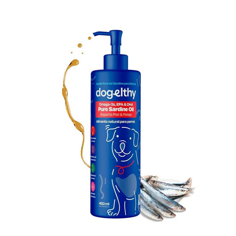 Aceite de Sardina para Perro - Pure Sardine Oil 450ml.