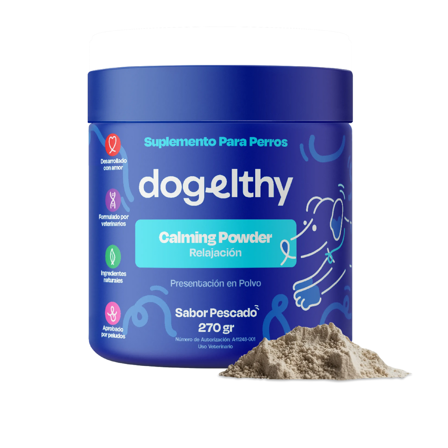 Suplemento Calmante para Perros - Calming Powder 270g.