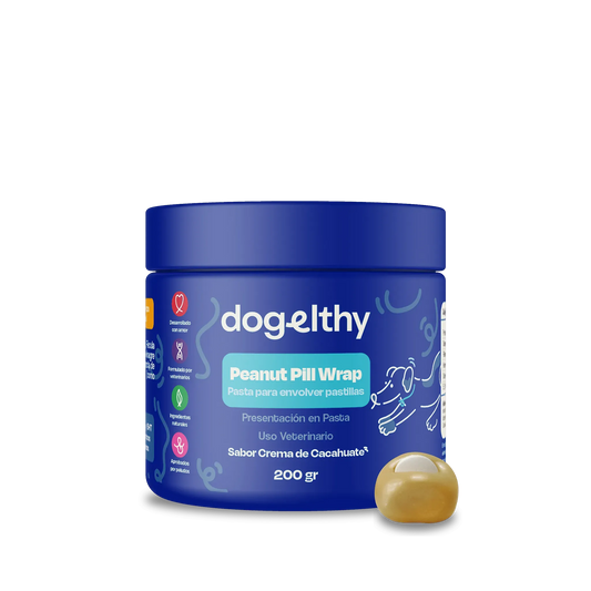 Recubrimiento de Pastillas para Perros Sabor Crema de Cacahuate - Pill Wrap 200g.